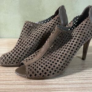 Marc Fisher Peep Toe Peddle Ankle Bootie Heel